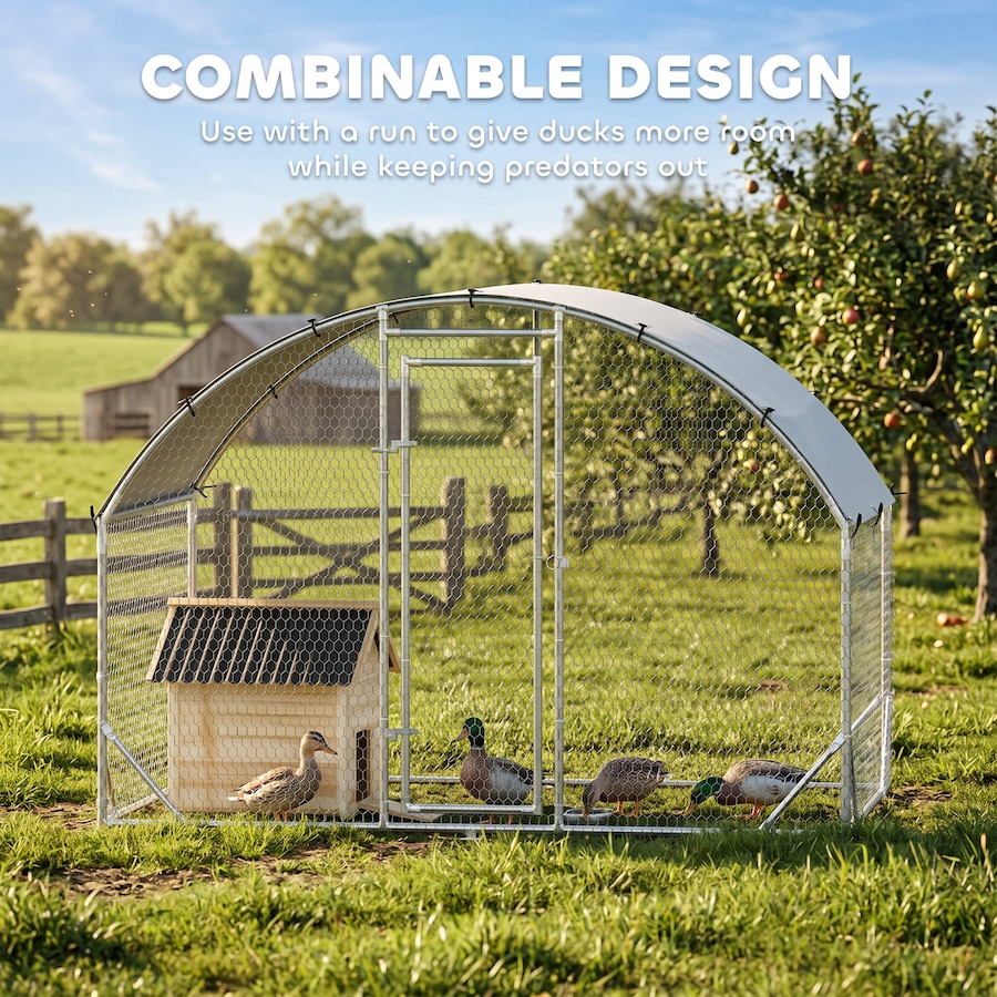 Image 962096_ALTMORE10.jpg, Product 962-096 / Price $209.99, PawHut Duck Coop, Wooden Duck House with Openable Roof & Double Doors, Natural Wood from PawHut on TSC.ca's Home & Garden department