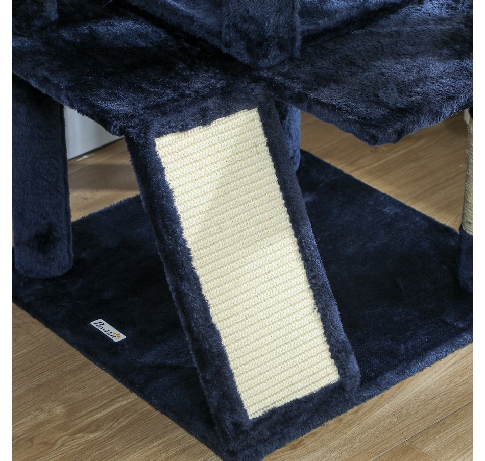 Image 962112_ALTMORE7.jpg, Product 962-112 / Price $85.99, PawHut 63" Cat Tree Tower with Scratching Posts, Cat Condos, Dark Blue from PawHut on TSC.ca's Home & Garden department