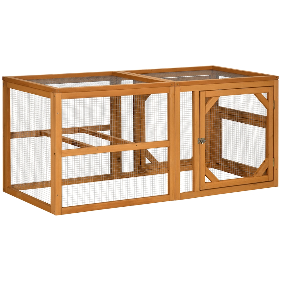 Image 962131.jpg, Product 962-131 / Price $137.99, PawHut Wooden Chicken Coop Extension, Chicken Cage w/ Roosting Bars, Orange from PawHut on TSC.ca's Home & Garden department