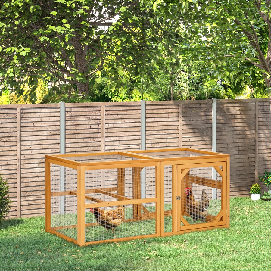 Image 962131_ALTMORE1.jpg, Product 962-131 / Price $137.99, PawHut Wooden Chicken Coop Extension, Chicken Cage w/ Roosting Bars, Orange from PawHut on TSC.ca's Home & Garden department