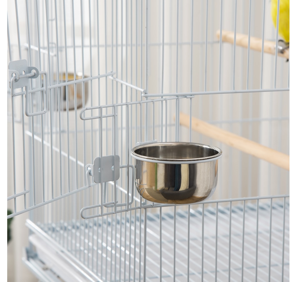 Image 962166_ALTMORE7.jpg, Product 962-166 / Price $119.99, PawHut 53.9'' Large Rolling Steel Bird Cage Bird House with Wheels, White from PawHut on TSC.ca's Home & Garden department