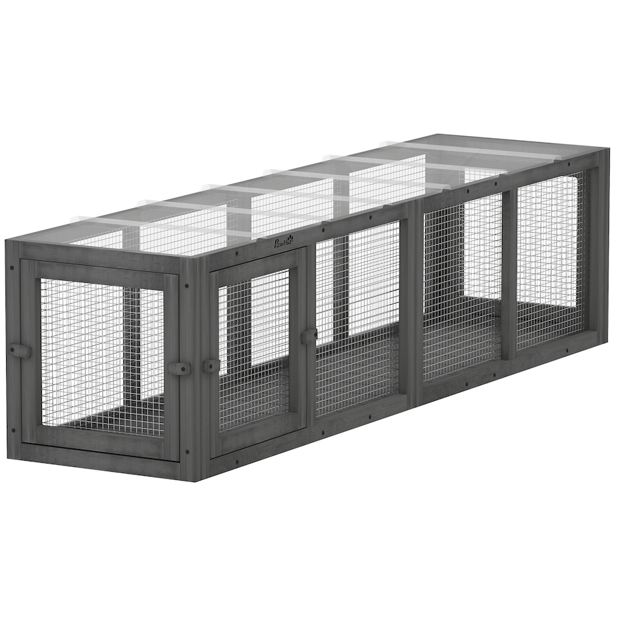 Image 962172.jpg, Product 962-172 / Price $119.99, PawHut Outdoor Cat Tunnel, Extendable Pet Enclosure with 3 Doors, Grey from PawHut on TSC.ca's Home & Garden department