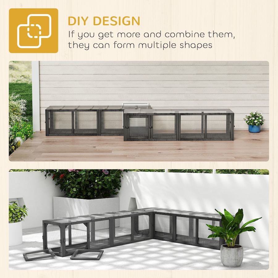 Image 962172_ALTMORE7.jpg, Product 962-172 / Price $119.99, PawHut Outdoor Cat Tunnel, Extendable Pet Enclosure with 3 Doors, Grey from PawHut on TSC.ca's Home & Garden department
