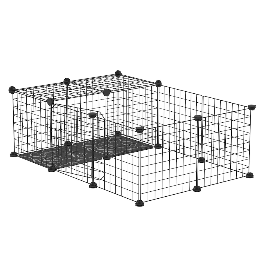 Image 962174.jpg, Product 962-174 / Price $43.99, PawHut Pet Playpen Small Animal Cage with 16 Panels, Metal Wire Fence from PawHut on TSC.ca's Home & Garden department