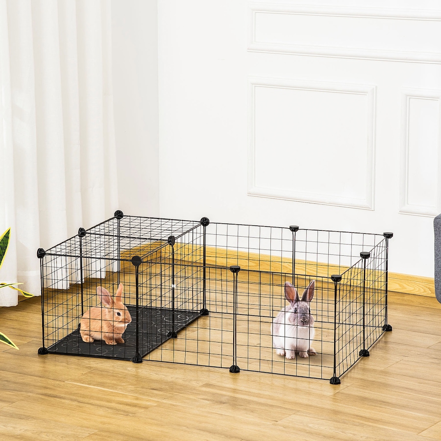 Image 962174_ALTMORE1.jpg, Product 962-174 / Price $43.99, PawHut Pet Playpen Small Animal Cage with 16 Panels, Metal Wire Fence from PawHut on TSC.ca's Home & Garden department