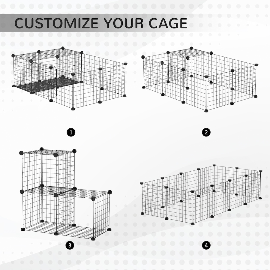 Image 962174_ALTMORE3.jpg, Product 962-174 / Price $43.99, PawHut Pet Playpen Small Animal Cage with 16 Panels, Metal Wire Fence from PawHut on TSC.ca's Home & Garden department