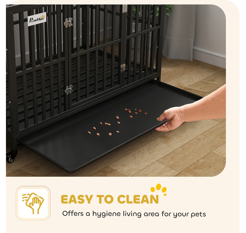 Image 962178_ALTMORE5.jpg, Product 962-178 / Price $299.99, PawHut 49" Heavy Duty Steel Dog Crate Kennel Pet Cage, Black from PawHut on TSC.ca's Home & Garden department
