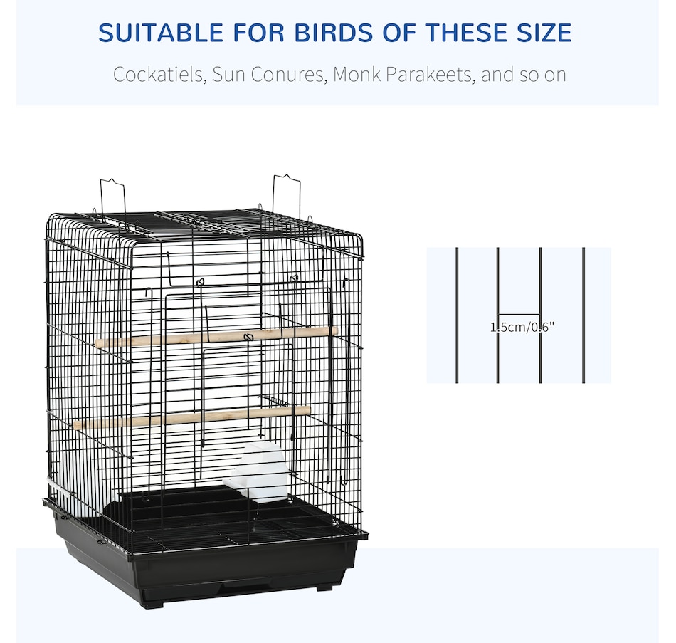 Image 962192_ALTMORE10.jpg, Product 962-192 / Price $59.99, PawHut 23" Bird Cage Flight Parrot House Cockatiels Playpen from PawHut on TSC.ca's Home & Garden department
