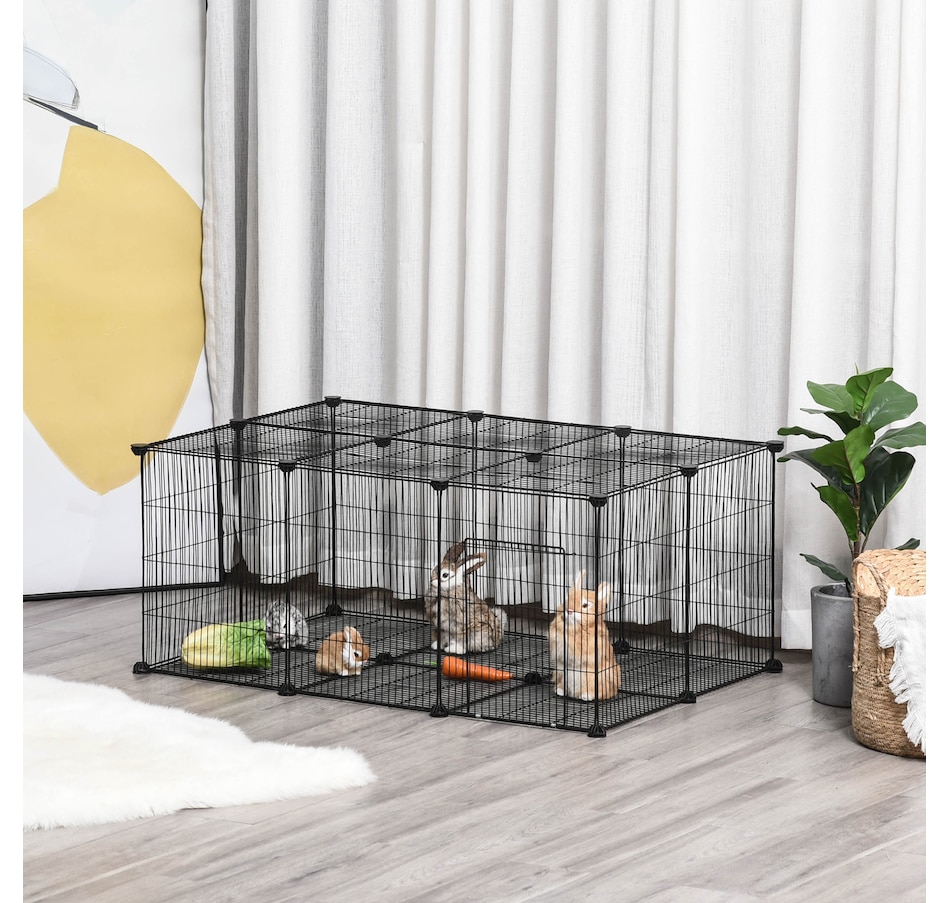 Image 962198_ALTMORE1.jpg, Product 962-198 / Price $62.99, PawHut Pet Playpen, Small Animal Cage, Metal Fence for Bunny Guinea Pig from PawHut on TSC.ca's Home & Garden department