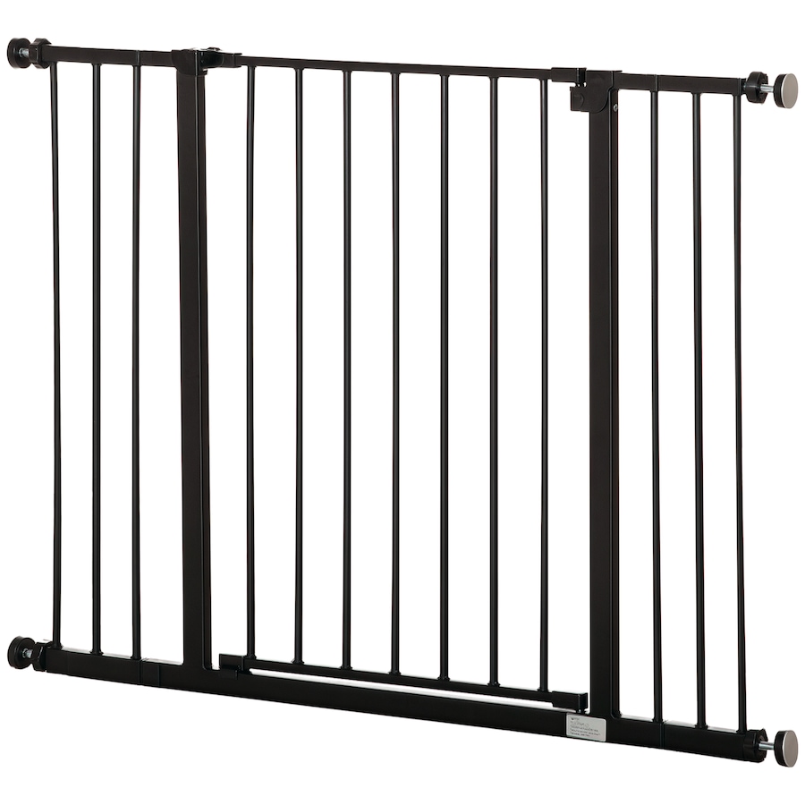Image 962203.png, Product 962-203 / Price $72.99, PawHut Pressure Fitted Pet Dog Safety Gate Metal Fence 29.9'' Tall, Black from PawHut on TSC.ca's Home & Garden department