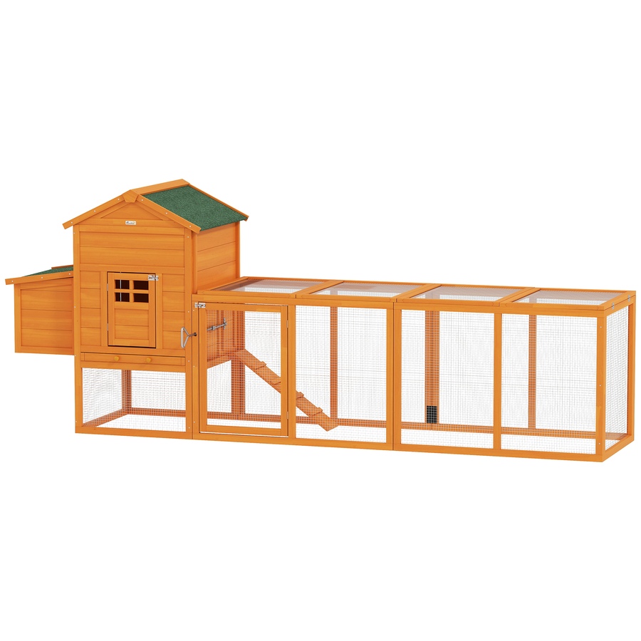 Image 962243.jpg, Product 962-243 / Price $269.99, PawHut Chicken Coop W/ Extra Large Run Wooden Hen House W/ Slide-out Tray from PawHut on TSC.ca's Home & Garden department