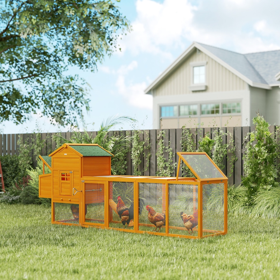 Image 962243_ALTMORE1.jpg, Product 962-243 / Price $269.99, PawHut Chicken Coop W/ Extra Large Run Wooden Hen House W/ Slide-out Tray from PawHut on TSC.ca's Home & Garden department