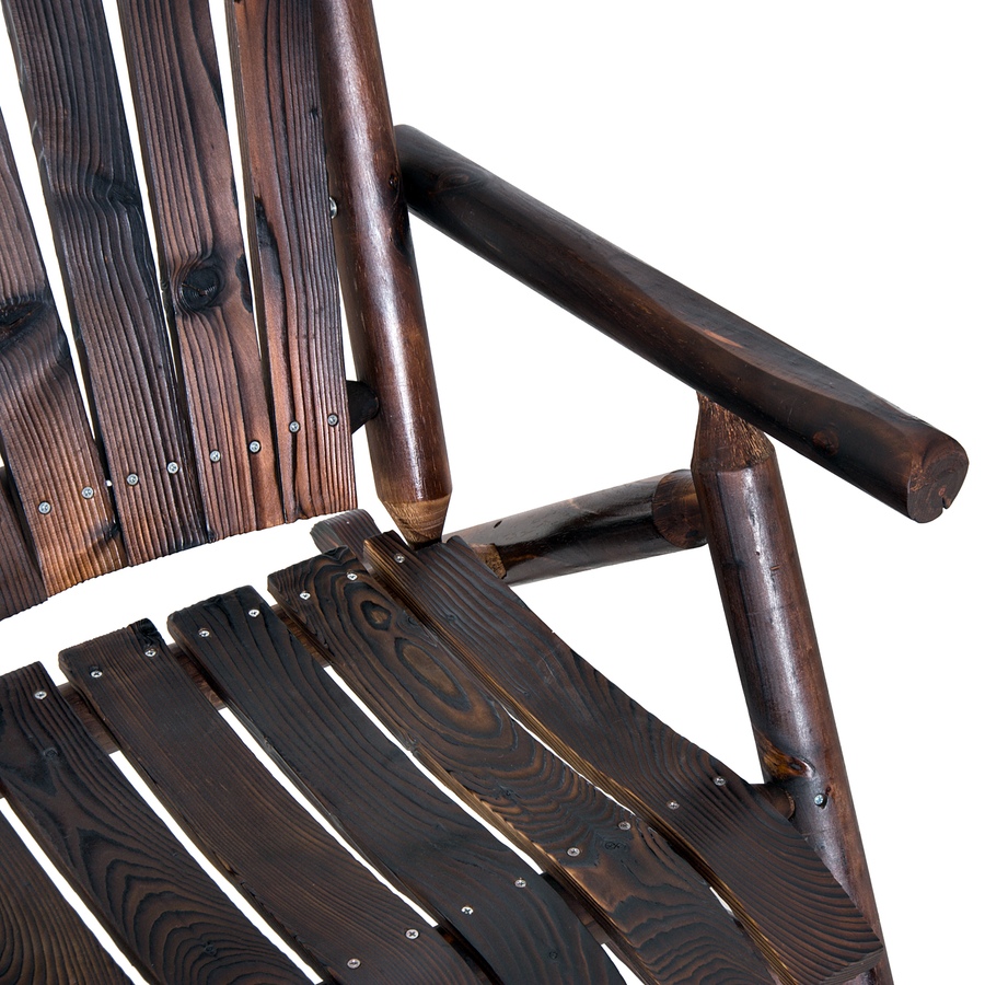 Image 962253_ALTMORE8.jpg, Product 962-253 / Price $155.99, Outsunny Outdoor Rocking Chair, Wood Adirondack Patio Rocker, High Back from Outsunny on TSC.ca's Home & Garden department