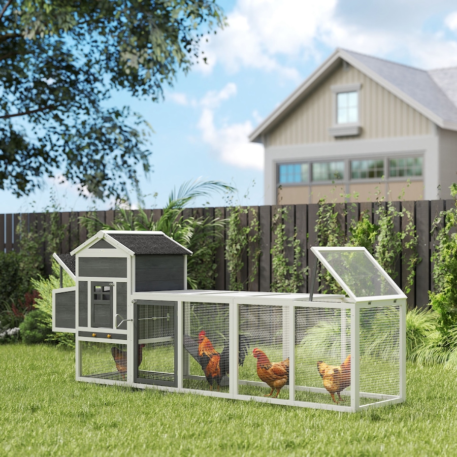Image 962271_ALTMORE1.jpg, Product 962-271 / Price $279.99, PawHut Chicken Coop W/ Extra Large Run Wooden Hen House W/ Slide-out Tray from PawHut on TSC.ca's Home & Garden department