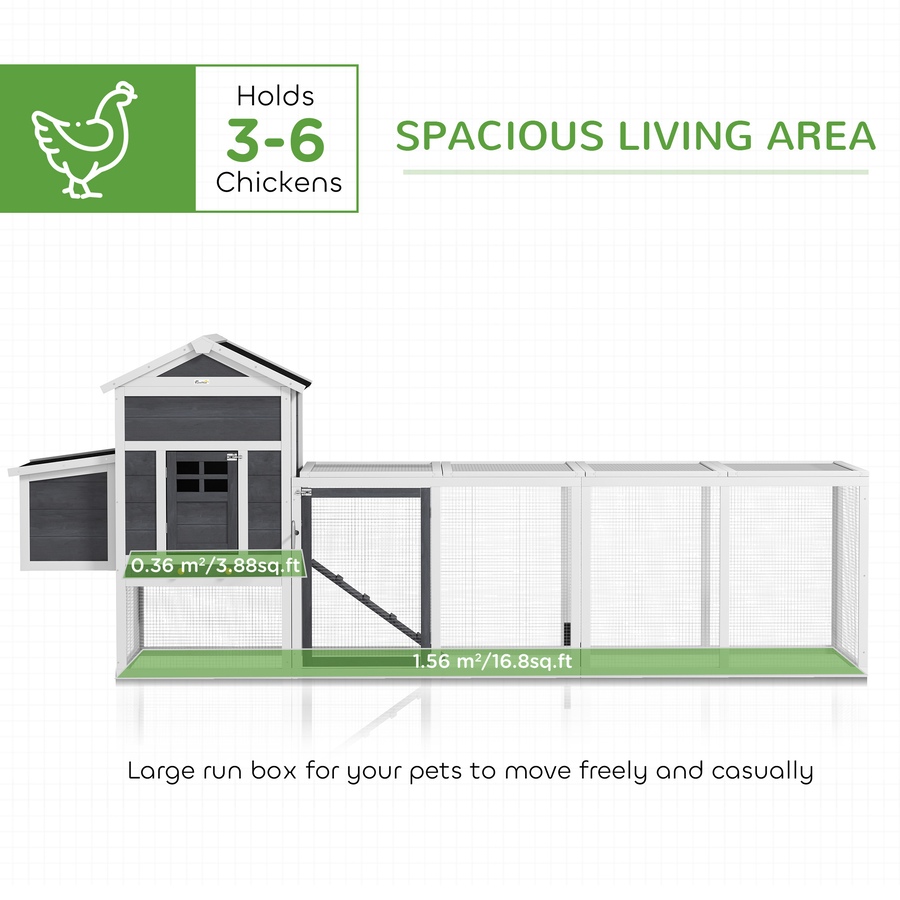 Image 962271_ALTMORE3.jpg, Product 962-271 / Price $279.99, PawHut Chicken Coop W/ Extra Large Run Wooden Hen House W/ Slide-out Tray from PawHut on TSC.ca's Home & Garden department