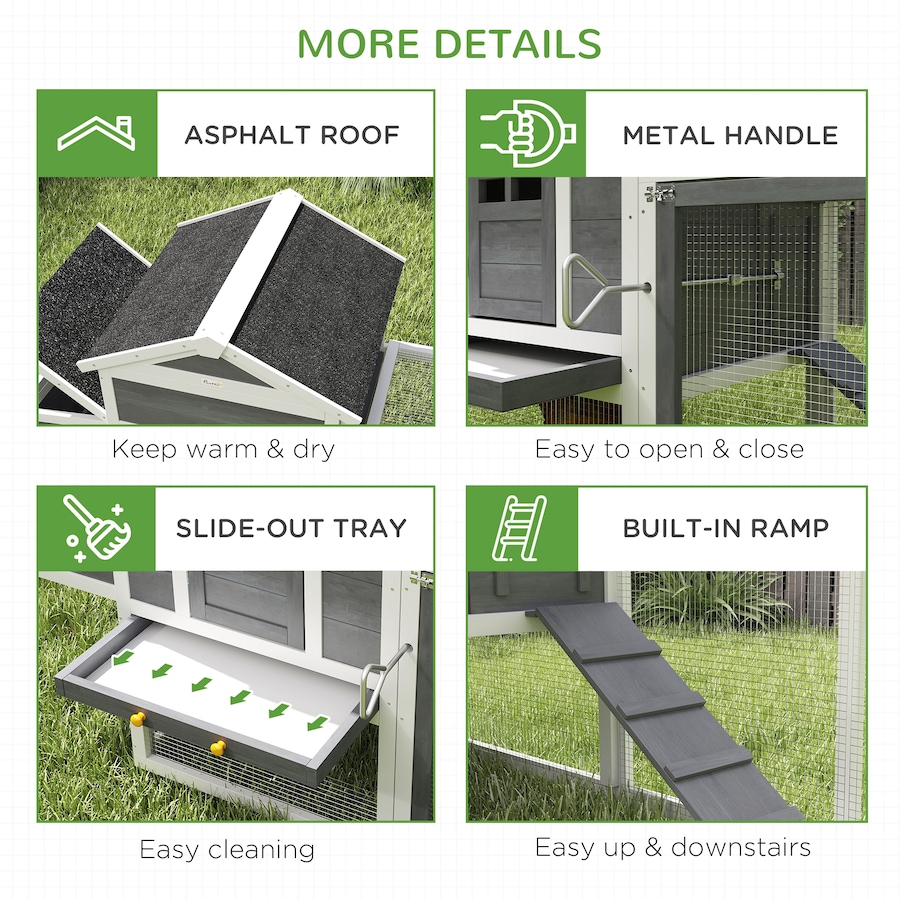 Image 962271_ALTMORE6.jpg, Product 962-271 / Price $279.99, PawHut Chicken Coop W/ Extra Large Run Wooden Hen House W/ Slide-out Tray from PawHut on TSC.ca's Home & Garden department