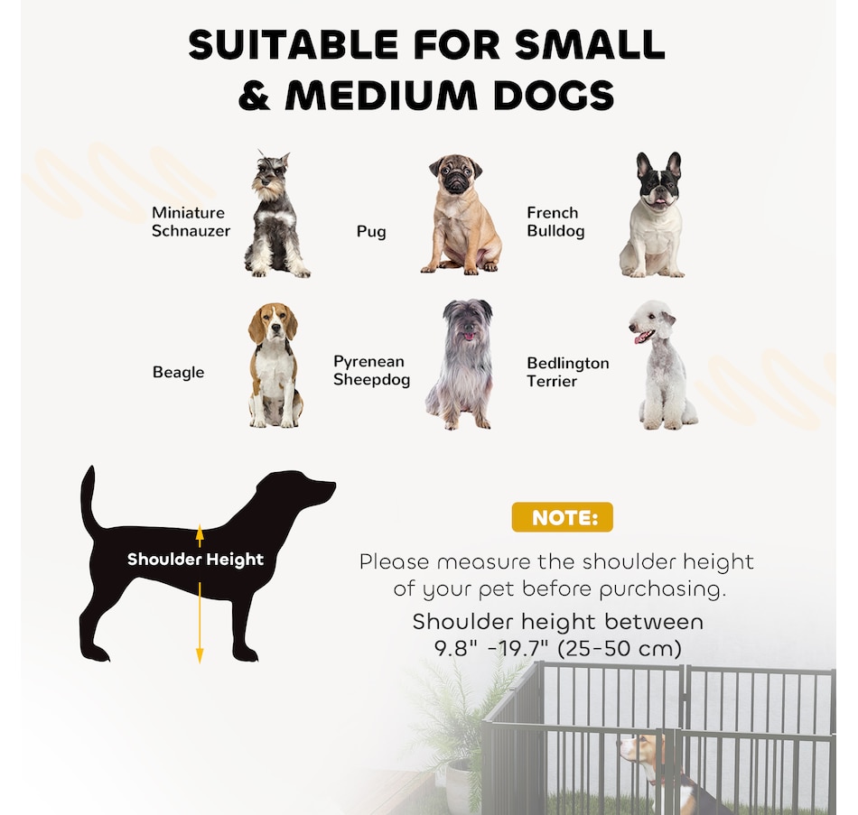 Image 962273_ALTMORE8.jpg, Product 962-273 / Price $136.99, PawHut 8 Panels Dog Playpen Pet Playpen Dog Fence Puppy Pen with Door, 30"H from PawHut on TSC.ca's Home & Garden department