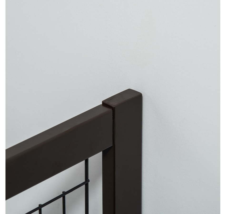 Image 962338_ALTMORE6.jpg, Product 962-338 / Price $99.99, PawHut Wooden Pet Fence with Support Feet Coffee from PawHut on TSC.ca's Home & Garden department