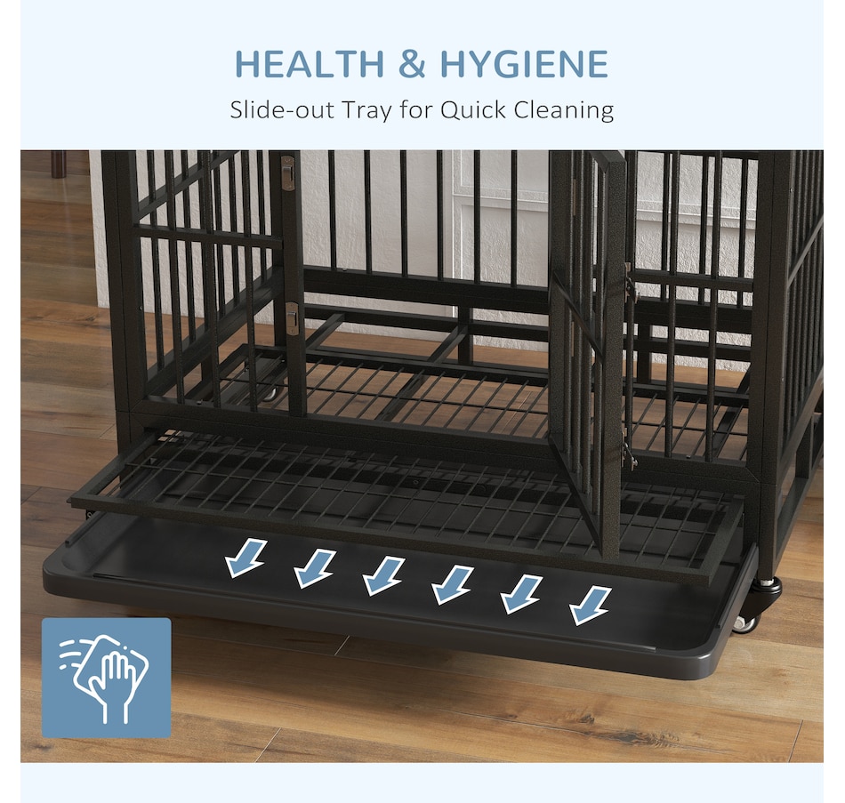 Image 962342_ALTMORE5.jpg, Product 962-342 / Price $129.99, PawHut 36" Heavy Duty Steel Dog Crate Kennel Pet Cage, Grey from PawHut on TSC.ca's Home & Garden department