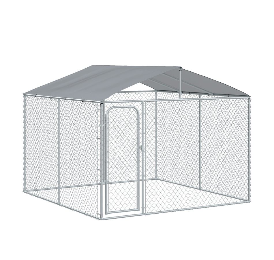 Image 962348.jpg, Product 962-348 / Price $469.99, PawHut Outdoor Dog Kennel with Roof, Dog Run from PawHut on TSC.ca's Home & Garden department