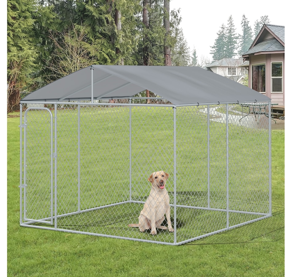 Image 962348_ALTMORE1.jpg, Product 962-348 / Price $469.99, PawHut Outdoor Dog Kennel with Roof, Dog Run from PawHut on TSC.ca's Home & Garden department