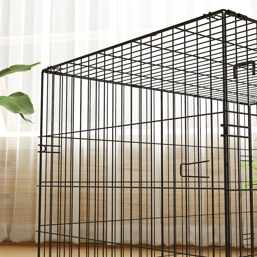 Image 962369_ALTMORE8.jpg, Product 962-369 / Price $84.99, PawHut 35" Dog Crate, Folding Metal Dog Kennel with 2 Doors, Tray, Cushion from PawHut on TSC.ca's Home & Garden department