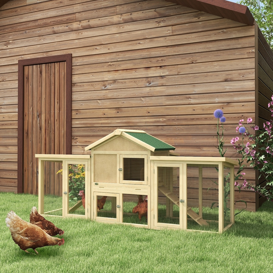 Image 962370_ALTMORE1.jpg, Product 962-370 / Price $219.99, PawHut Chicken Coop, Wooden Large Rabbit Hutch with Nesting Box, Run, Ramp from PawHut on TSC.ca's Home & Garden department