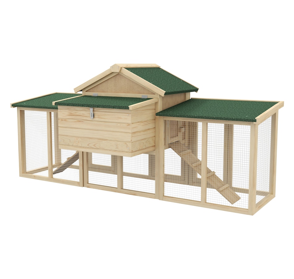 Image 962370_ALTMORE7.jpg, Product 962-370 / Price $277.99, PawHut Chicken Coop, Wooden Large Rabbit Hutch with Nesting Box, Run, Ramp from PawHut on TSC.ca's Home & Garden department