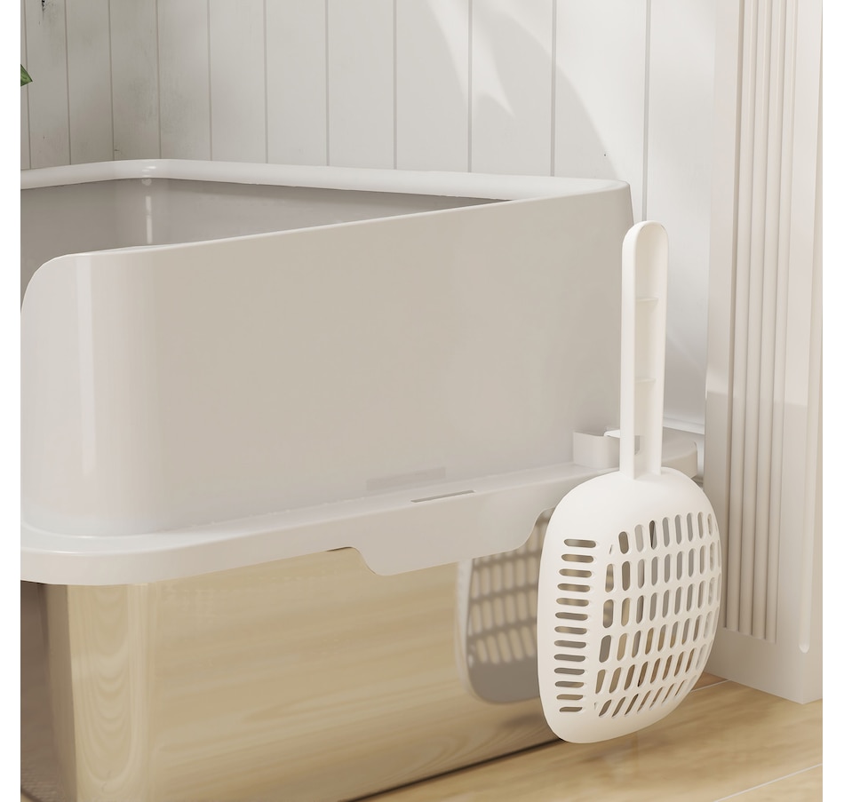 Image 962403_ALTMORE8.jpg, Product 962-403 / Price $58.99, PawHut Stainless Steel Cat Litter Box, Large Enclosed Litter Box with Scoop from PawHut on TSC.ca's Home & Garden department