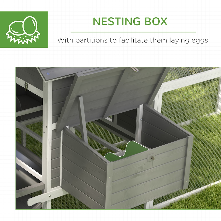 Image 962450_ALTMORE5.jpg, Product 962-450 / Price $449.99, PawHut Wooden Chicken Coop with Nesting Boxes, Run for 4-6 Chickens from PawHut on TSC.ca's Home & Garden department