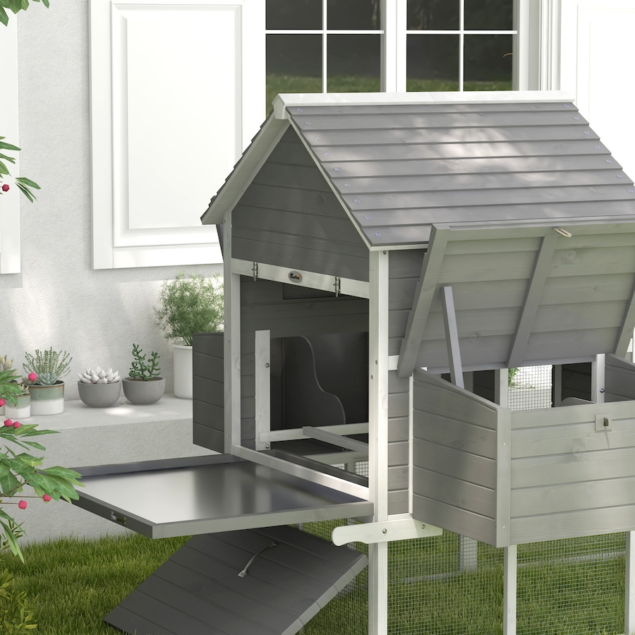 Image 962450_ALTMORE7.jpg, Product 962-450 / Price $449.99, PawHut Wooden Chicken Coop with Nesting Boxes, Run for 4-6 Chickens from PawHut on TSC.ca's Home & Garden department