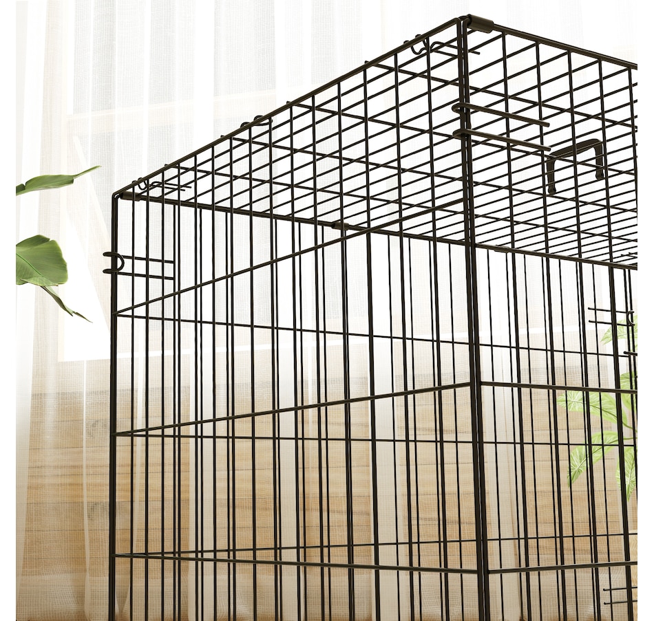 Image 962460_ALTMORE8.jpg, Product 962-460 / Price $75.99, PawHut 30" Dog Crate, Folding Metal Dog Kennel with 2 Doors, Tray, Cushion from PawHut on TSC.ca's Home & Garden department