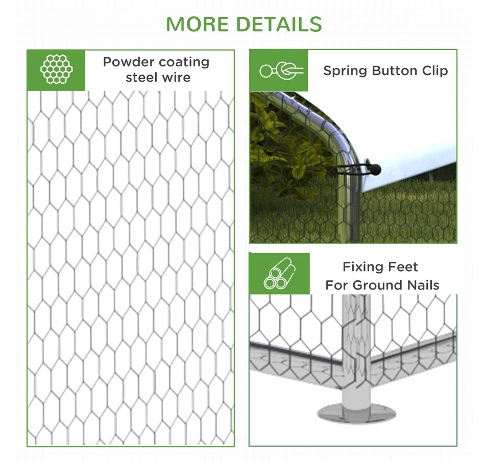 Image 962472_ALTMORE7.jpg, Product 962-472 / Price $319.99, PawHut Metal Chicken Coop, Walk-in Hen Run House W/ Anti-Ultraviolet Cover from PawHut on TSC.ca's Home & Garden department