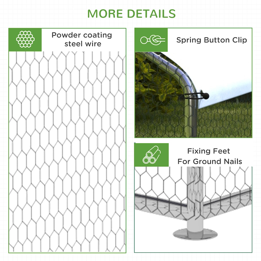 Image 962472_ALTMORE7.jpg, Product 962-472 / Price $236.99, PawHut Metal Chicken Coop, Walk-in Hen Run House W/ Anti-Ultraviolet Cover from PawHut on TSC.ca's Home & Garden department