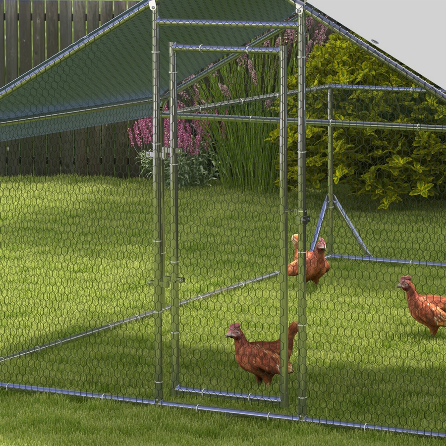 Image 962472_ALTMORE8.jpg, Product 962-472 / Price $236.99, PawHut Metal Chicken Coop, Walk-in Hen Run House W/ Anti-Ultraviolet Cover from PawHut on TSC.ca's Home & Garden department
