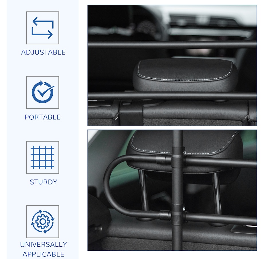 Image 962483_ALTMORE3.jpg, Product 962-483 / Price $42.99, PawHut Dog Car Barrier, Adjustable Dog Fence Guard for SUVs, Black from PawHut on TSC.ca's Home & Garden department
