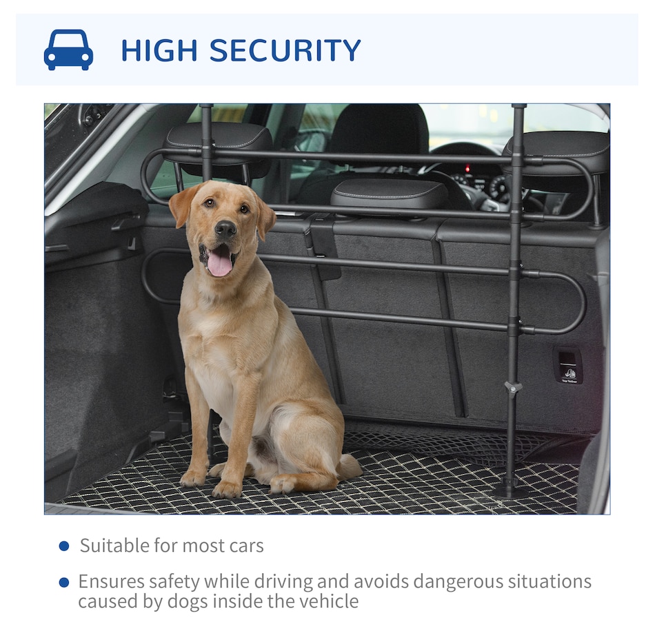 Image 962483_ALTMORE5.jpg, Product 962-483 / Price $42.99, PawHut Dog Car Barrier, Adjustable Dog Fence Guard for SUVs, Black from PawHut on TSC.ca's Home & Garden department