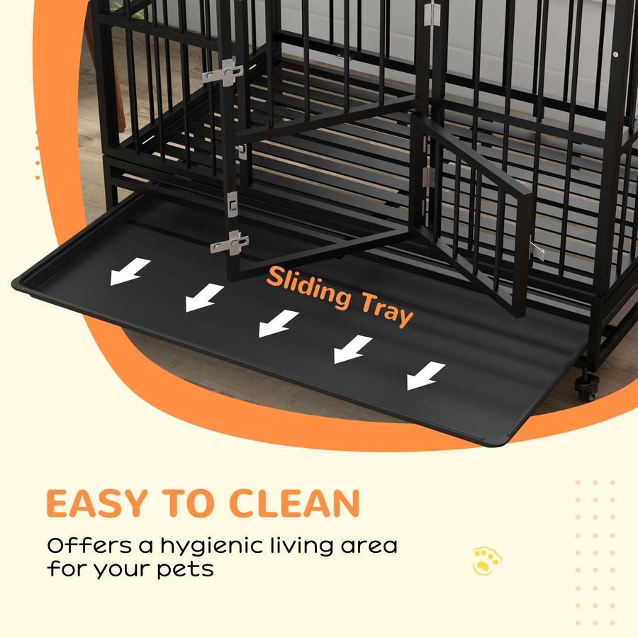 Image 962484_ALTMORE6.jpg, Product 962-484 / Price $256.99, PawHut 49" Heavy Duty Dog Crate with Removable Tray, Doors, Openable Roof from PawHut on TSC.ca's Home & Garden department