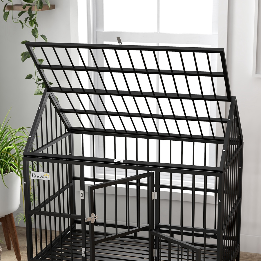 Image 962484_ALTMORE8.jpg, Product 962-484 / Price $256.99, PawHut 49" Heavy Duty Dog Crate with Removable Tray, Doors, Openable Roof from PawHut on TSC.ca's Home & Garden department