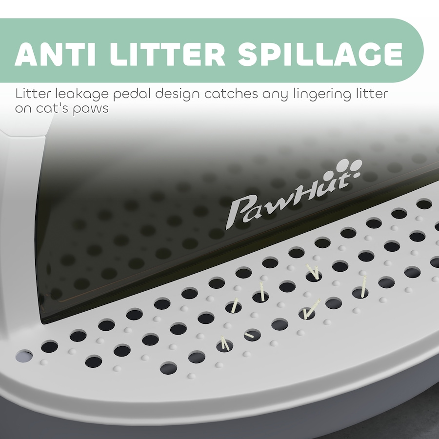 Image 962504_ALTMORE5.jpg, Product 962-504 / Price $56.99, PawHut Cat Litter Box, Enclosed Kitty Litter Box with Lid, Scoop, Grey from PawHut on TSC.ca's Home & Garden department