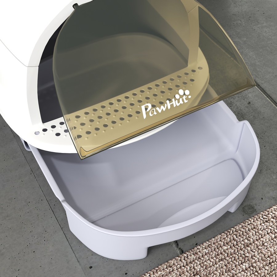 Image 962504_ALTMORE7.jpg, Product 962-504 / Price $56.99, PawHut Cat Litter Box, Enclosed Kitty Litter Box with Lid, Scoop, Grey from PawHut on TSC.ca's Home & Garden department