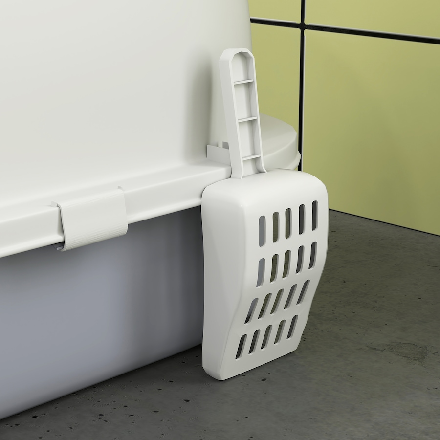 Image 962504_ALTMORE8.jpg, Product 962-504 / Price $56.99, PawHut Cat Litter Box, Enclosed Kitty Litter Box with Lid, Scoop, Grey from PawHut on TSC.ca's Home & Garden department