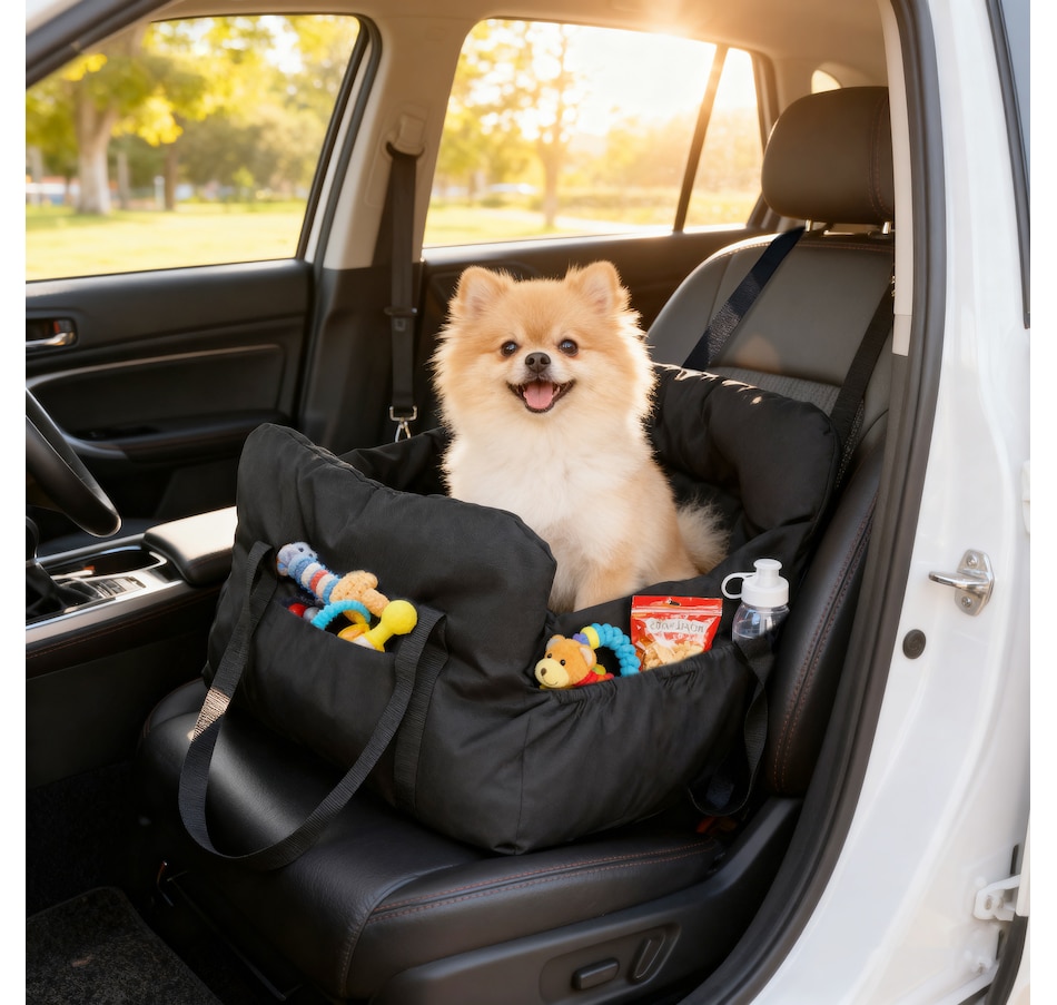 Image 962505_ALTMORE1.jpg, Product 962-505 / Price $36.99, PawHut Dog Car Seat for Small Pets, Dog Booster Car Seat, Black from PawHut on TSC.ca's Home & Garden department