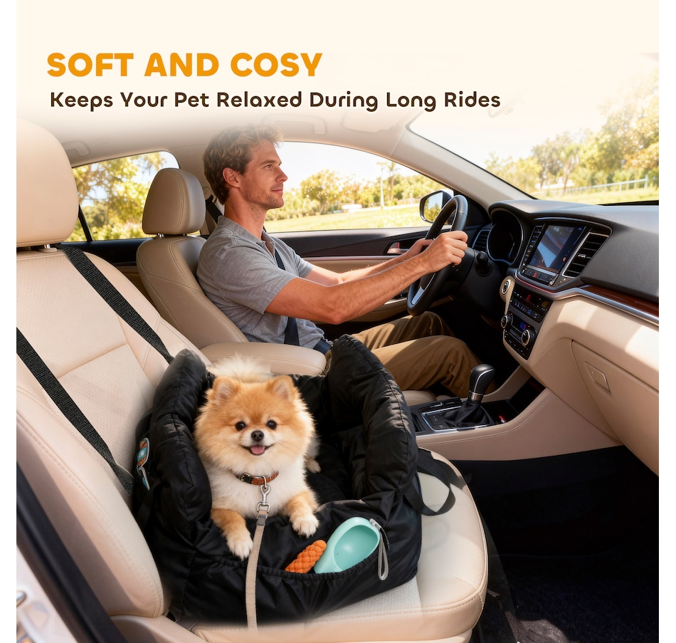 Image 962505_ALTMORE7.jpg, Product 962-505 / Price $36.99, PawHut Dog Car Seat for Small Pets, Dog Booster Car Seat, Black from PawHut on TSC.ca's Home & Garden department