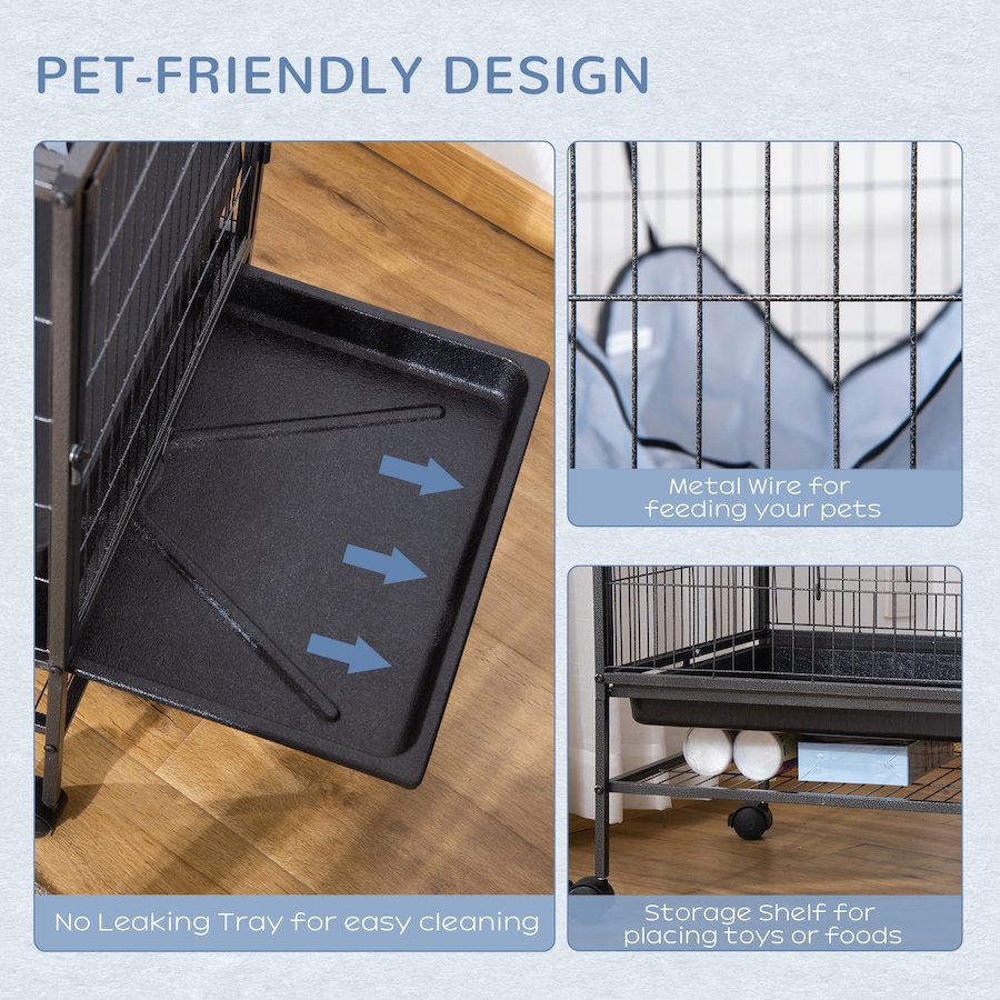 Image 962520_ALTMORE6.jpg, Product 962-520 / Price $129.00, PawHut Small Animal Cage with Hammock, 3-Tier Ferret Cage Removable Tray from PawHut on TSC.ca's Home & Garden department