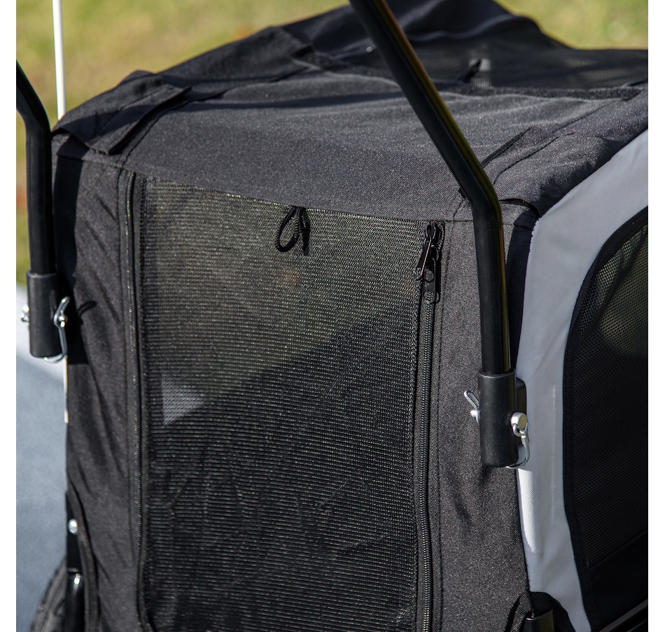 Image 962546_ALTMORE8.jpg, Product 962-546 / Price $149.99, PawHut 2 in 1 Dog Bike Trailer with Safety Leash Hitch for Small Dogs Black from PawHut on TSC.ca's Home & Garden department