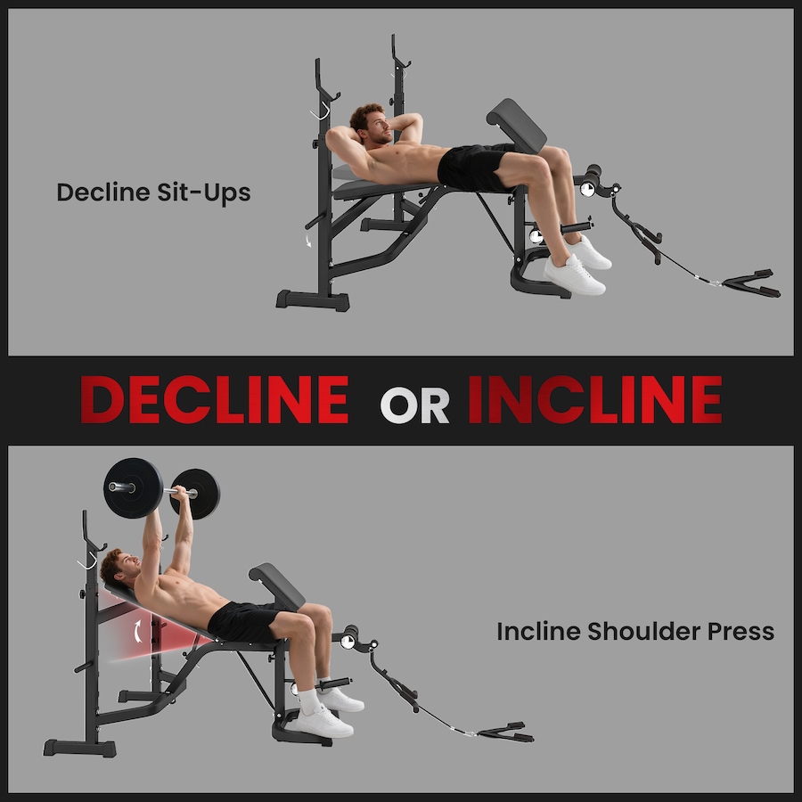 Image 962567_ALTMORE5.jpg, Product 962-567 / Price $239.99, Soozier Multifunction Weight Bench w/ Squat Rack, Adjustable Olympic Bench from Soozier on TSC.ca's Health & Fitness department