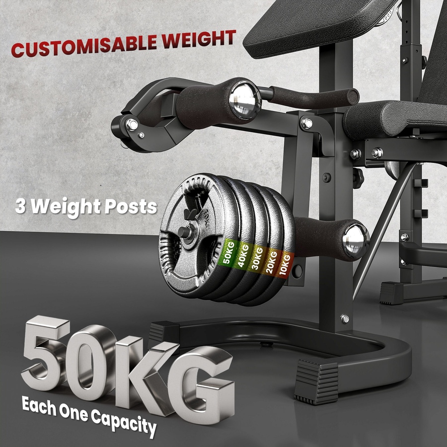 Image 962567_ALTMORE6.jpg, Product 962-567 / Price $239.99, Soozier Multifunction Weight Bench w/ Squat Rack, Adjustable Olympic Bench from Soozier on TSC.ca's Health & Fitness department