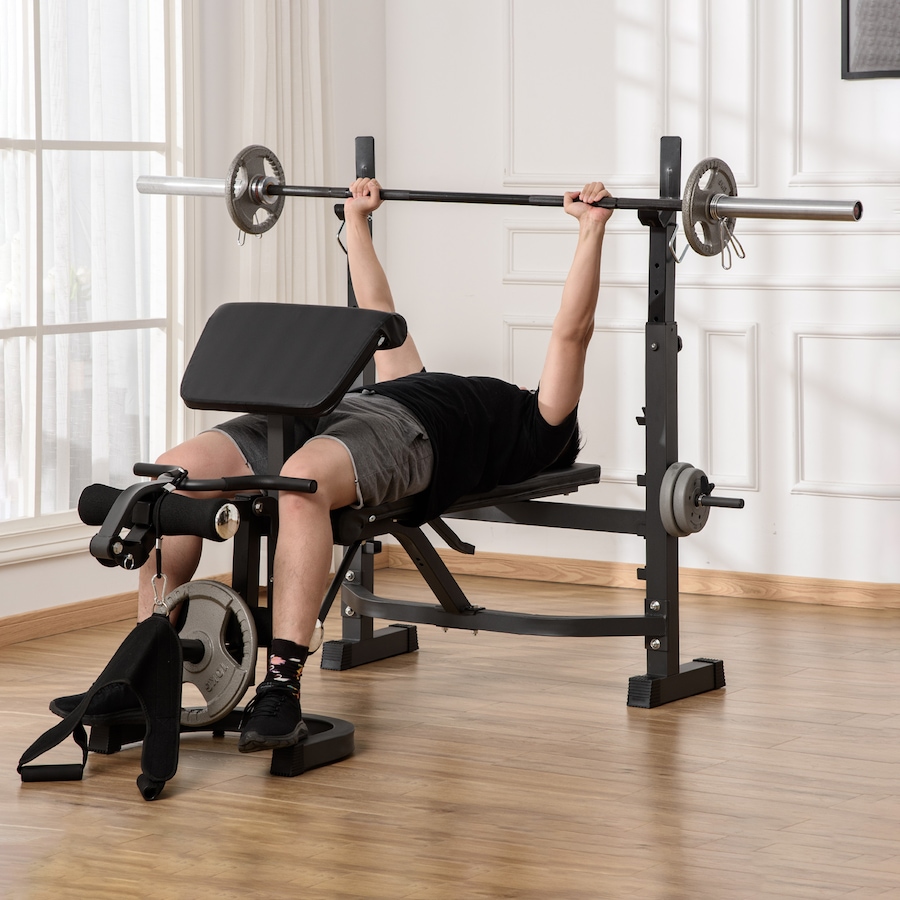 Image 962567_ALTMORE8.jpg, Product 962-567 / Price $239.99, Soozier Multifunction Weight Bench w/ Squat Rack, Adjustable Olympic Bench from Soozier on TSC.ca's Health & Fitness department