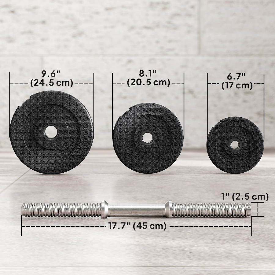 Image 962568_ALTMORE2.jpg, Product 962-568 / Price $99.99, Soozier 2 x 44lbs Adjustable Dumbbell Set Weight Fitness Home Gym Exercise from Soozier on TSC.ca's Health & Fitness department